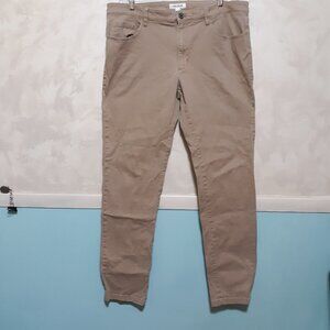 GOOD THREADS MENS SLACKS  W38  L34 DARK TAN